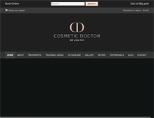 Tablet Screenshot of cosmeticdoctor.ie